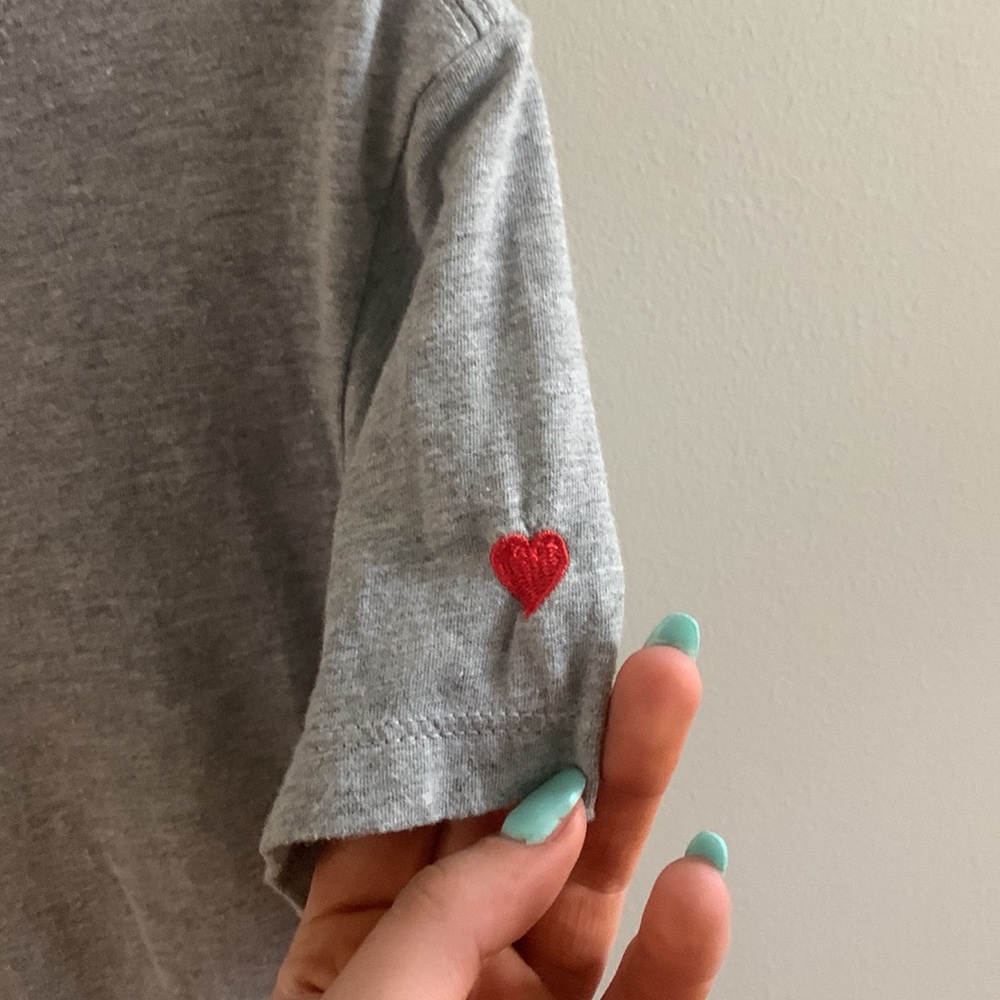 Suburban Riot Embroidered Heart Sleeve Tee - Picture 2 of 3